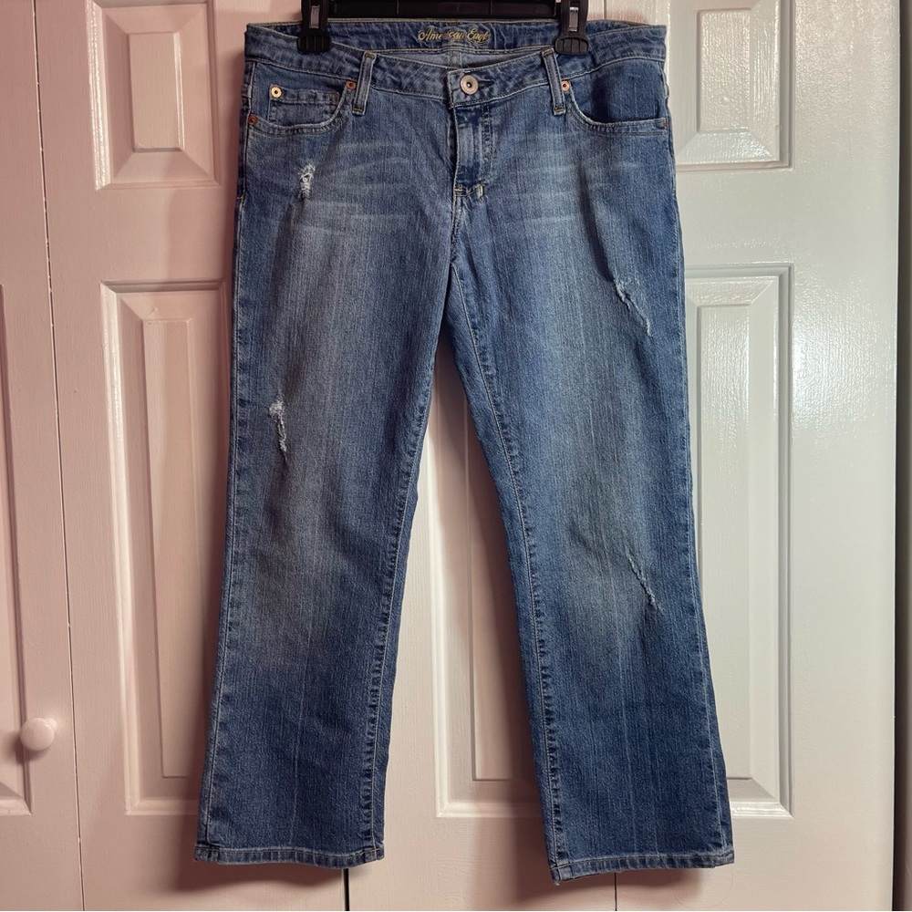 American Eagle Jeans Limited Blue Issue Size 12 Regular